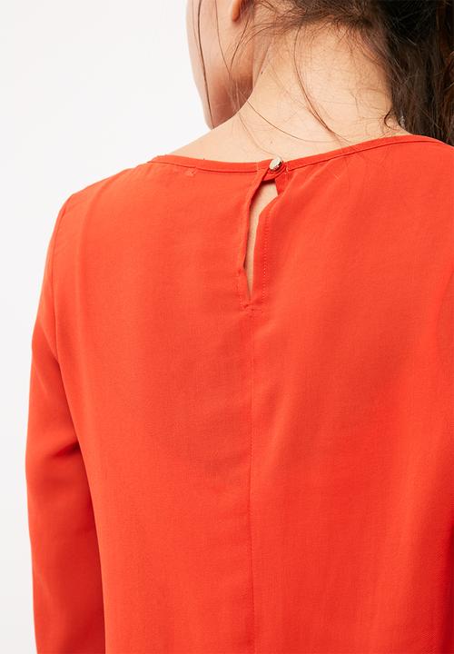 dailyfriday - Chiffon shift dress with viscose knit slip
