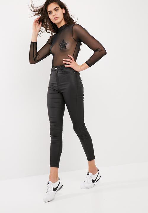 Missguided - Star detail mesh bodysuit