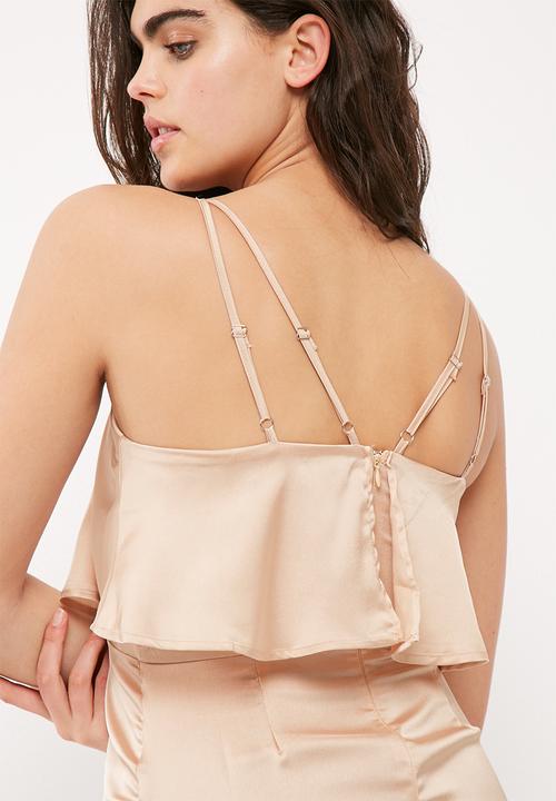 Missguided - Silky double layer maxi dress