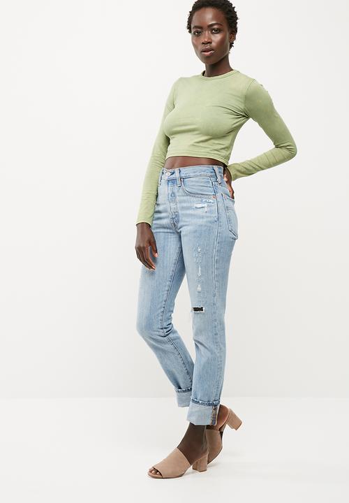 Missguided - Washed crew neck crop top