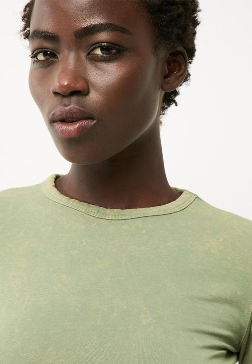 Missguided - Washed crew neck crop top