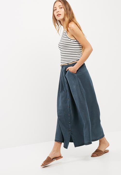 Vero Moda - Zoe tencel button skirt