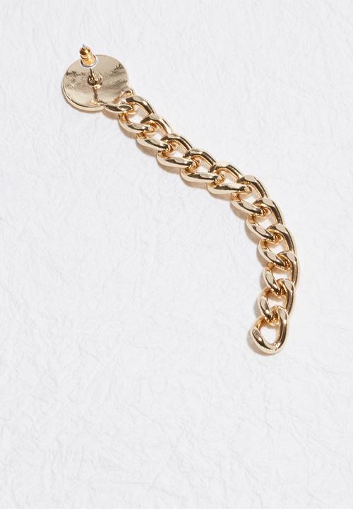 Missguided - Oversized chain drop earrings