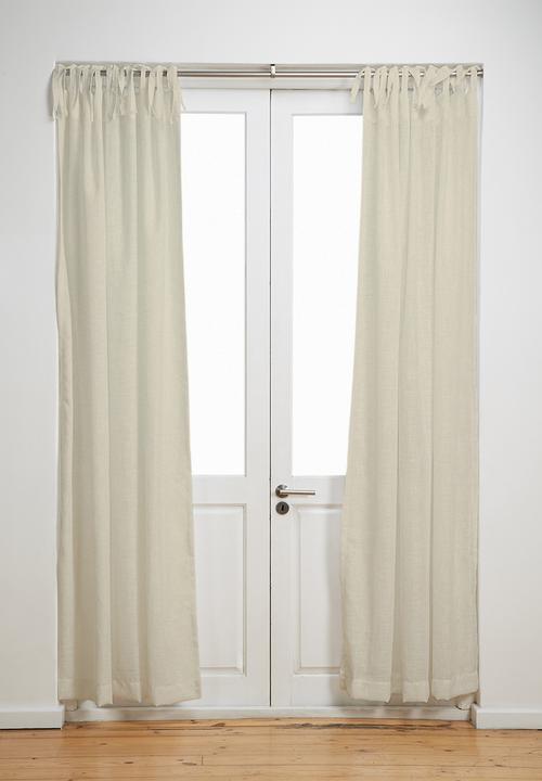 Sixth Floor - Tie top curtain - natural