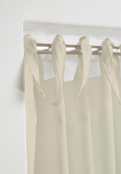 Sixth Floor - Tie top curtain - natural