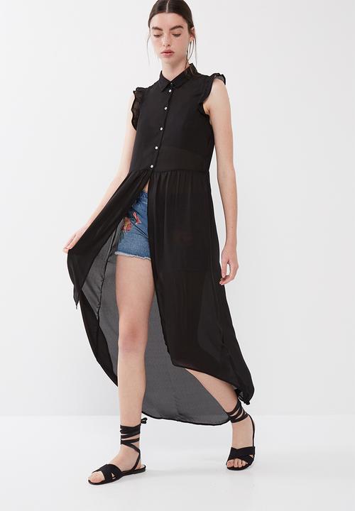 ONLY - Polly high low shirt
