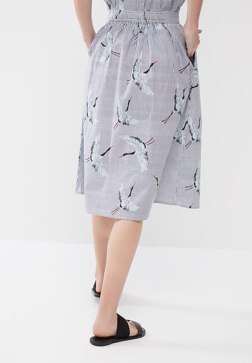 ONLY - Beatrice crane skirt
