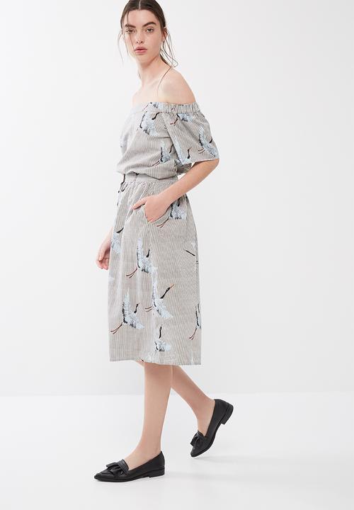 ONLY - Beatrice crane skirt