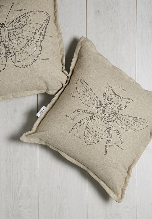 Sixth Floor - Bee printed cushion