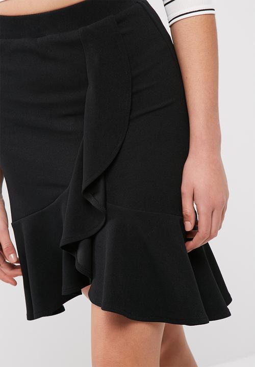 dailyfriday - Ruffle wrap front skirt