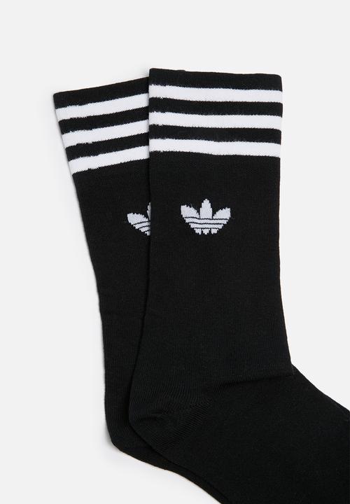 adidas Originals - Solid Crew 3 Pack - Black
