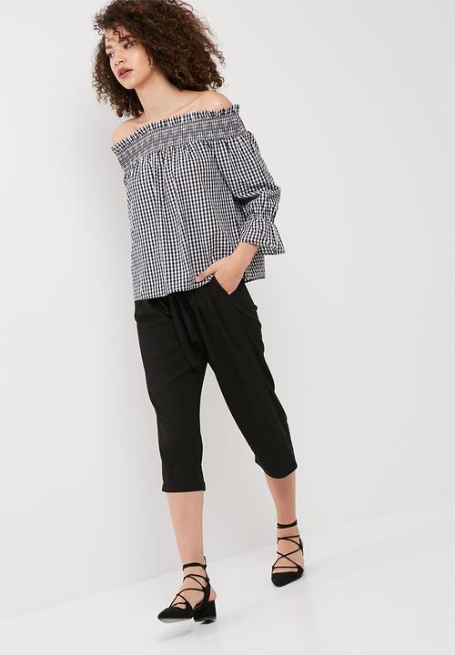 Vero Moda - Lina off shoulder gingham top