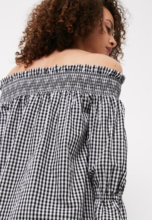 Vero Moda - Lina off shoulder gingham top