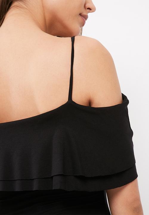 dailyfriday - Tiered off the shoulder bodysuit