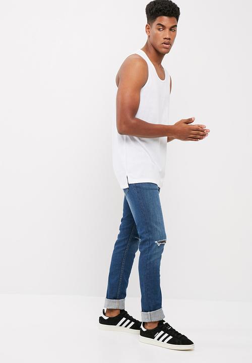basicthread - Plain tail hem vest