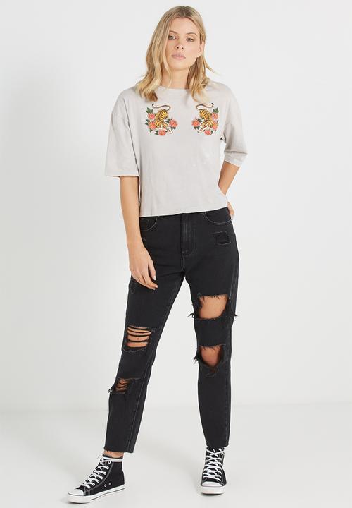 Cotton On - T-bar elbow chop tee