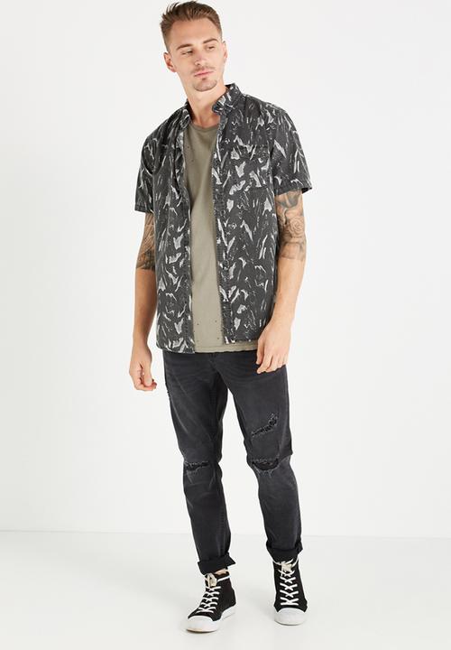 Cotton On - Wave print shirt