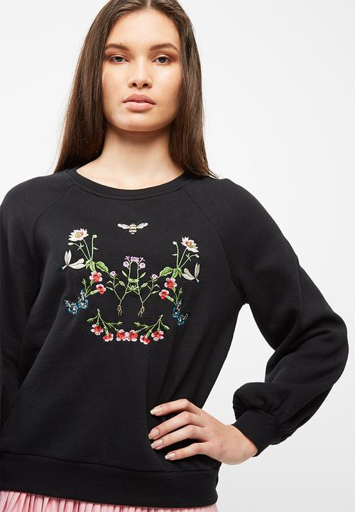 Vero Moda - Bud embroidered sweat