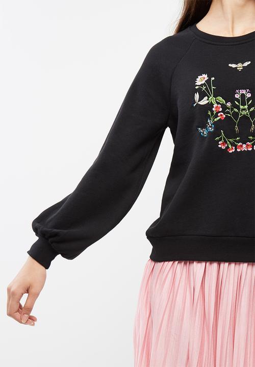 Vero Moda - Bud embroidered sweat