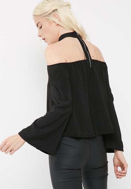 Missguided - Choker bardot blouse