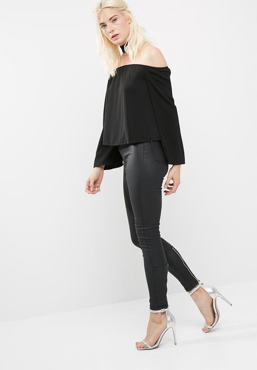 Missguided - Choker bardot blouse
