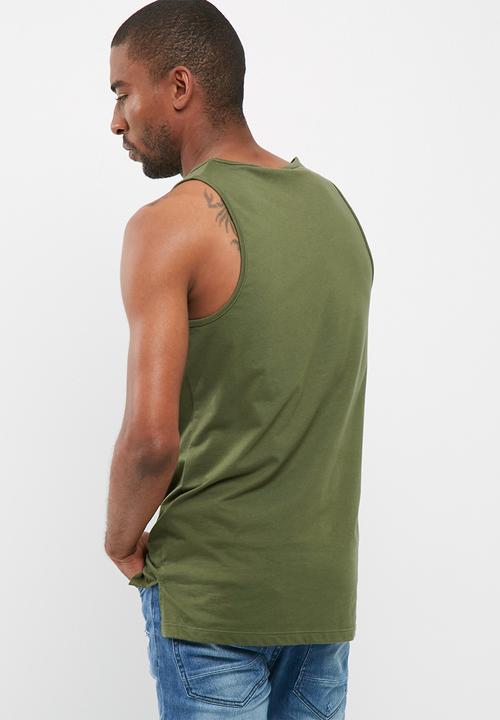 basicthread - Plain tail hem vest