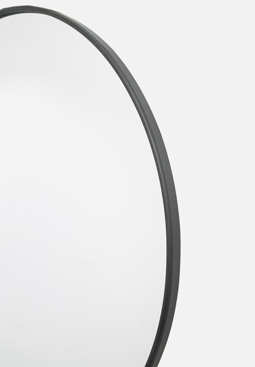 Sixth Floor - Iron round mirror - large 70cm dia