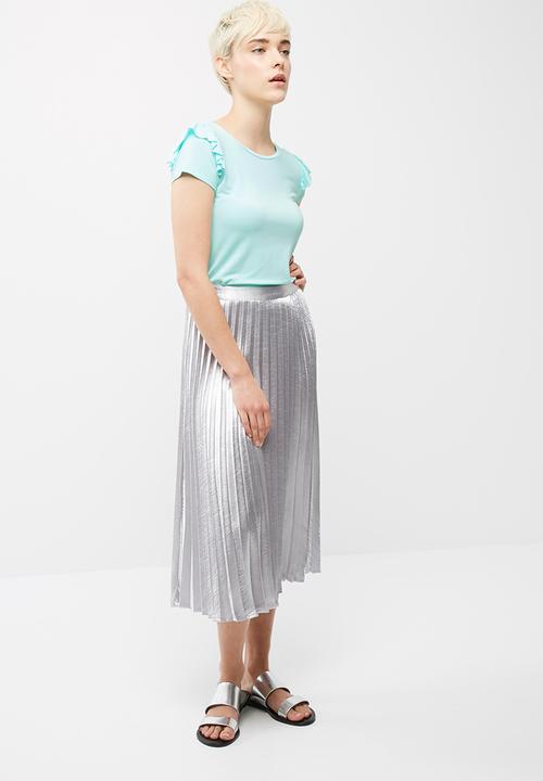 dailyfriday - Frill sleeve scoop neck tee