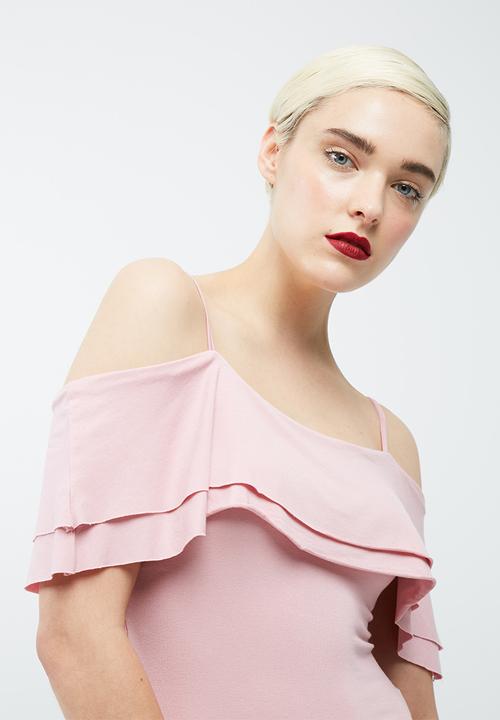 dailyfriday - Tiered off the shoulder bodysuit