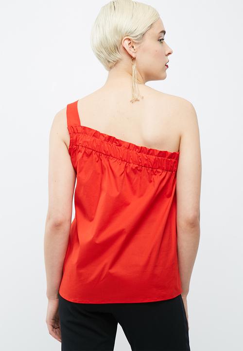 dailyfriday - One shoulder poplin blouse