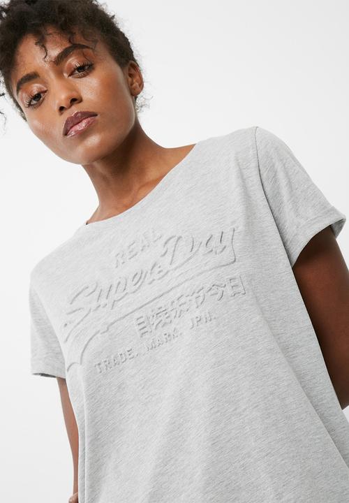 Superdry. - Vintage logo embossed BF tee