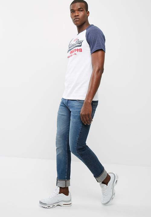 Superdry. - Vintage logo raglan tee