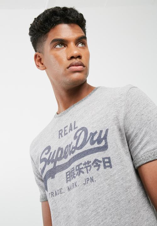 Superdry. - Vintage logo ringer tee
