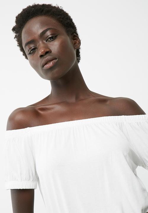 dailyfriday - Off the shoulder drawcord top