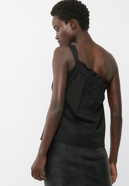 dailyfriday - One shoulder poplin blouse