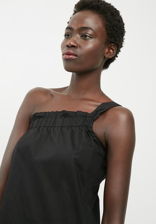 dailyfriday - One shoulder poplin blouse