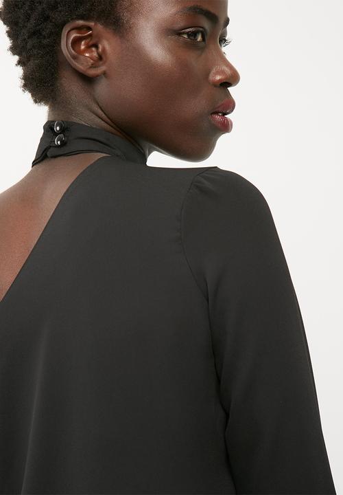 dailyfriday - One shoulder choker blouse
