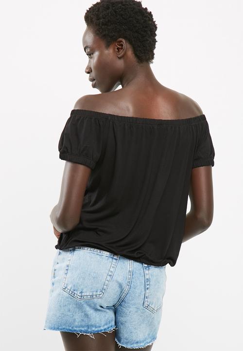 dailyfriday - Off the shoulder drawcord top