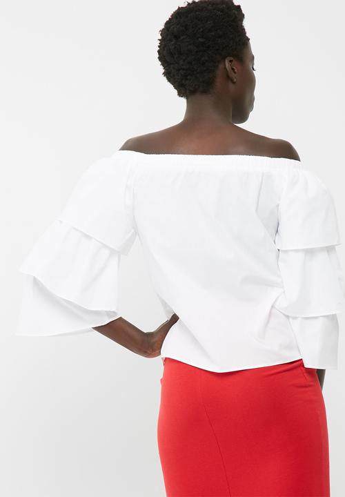 dailyfriday - Off the shoulder poplin blouse