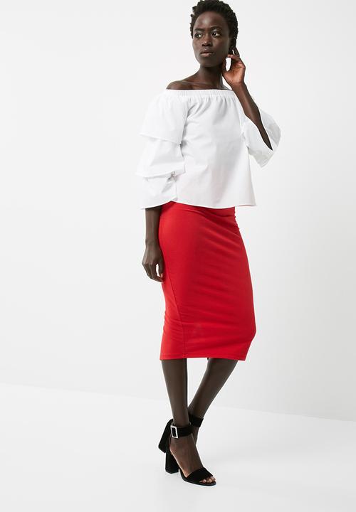 dailyfriday - Off the shoulder poplin blouse