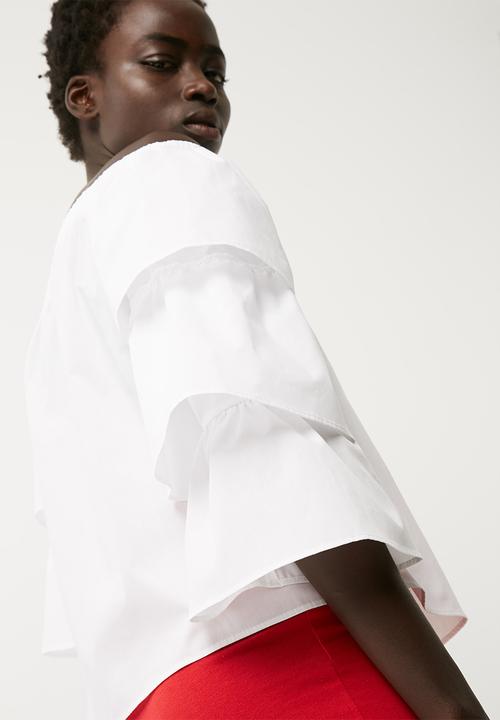 dailyfriday - Off the shoulder poplin blouse