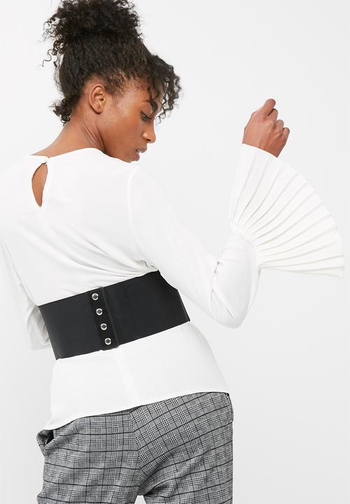 Missguided - Faux leather lace up belt