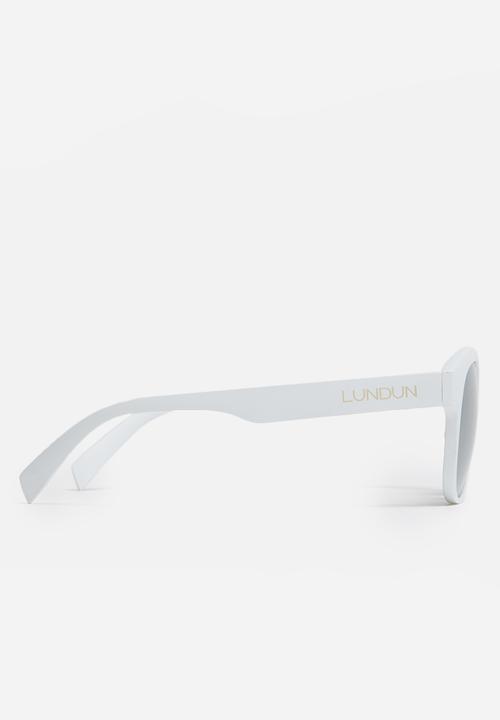 Lundun - Mirror lens sunglasses - white