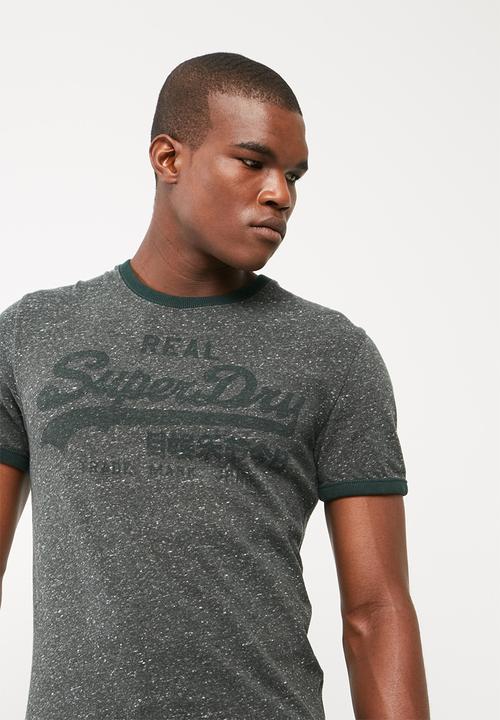 Superdry. - Vintage logo ringer tee