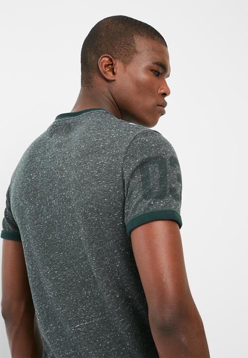 Superdry. - Vintage logo ringer tee
