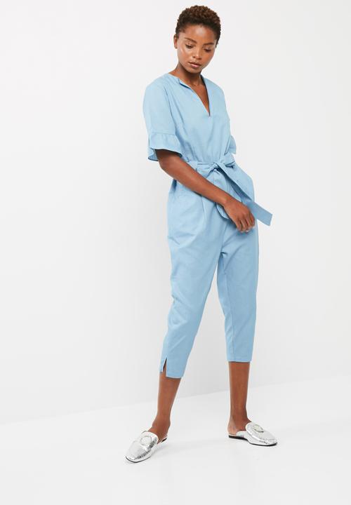 dailyfriday - Notch neck jumpsuit