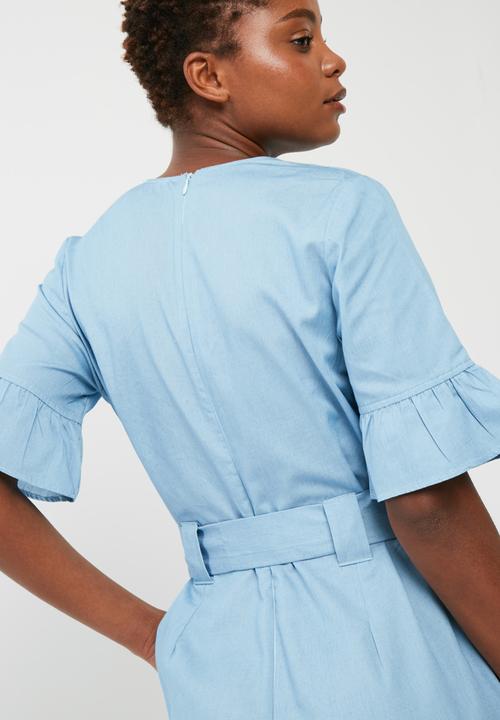 dailyfriday - Notch neck jumpsuit