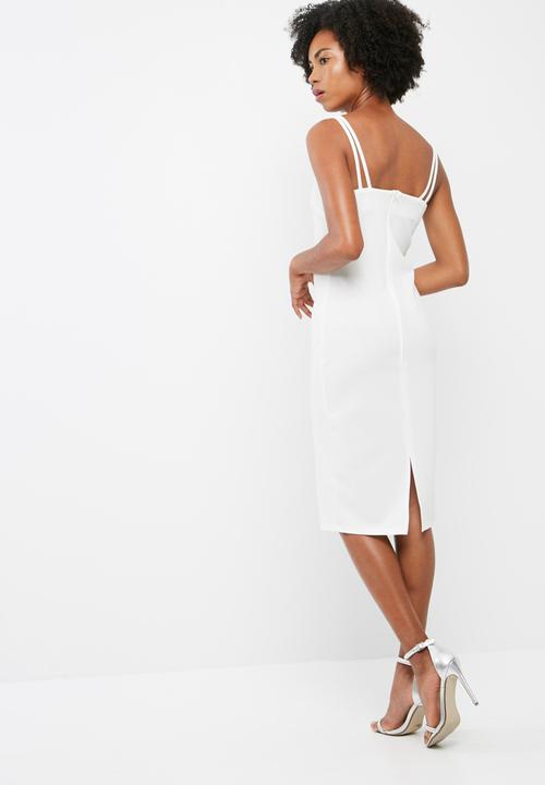 dailyfriday - Midi double strap bodycon dress