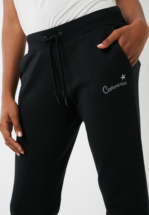 Converse - Essentials leopard star print joggers