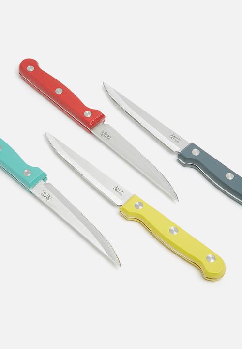 Jamie Oliver - 4 piece coloured steak knife set